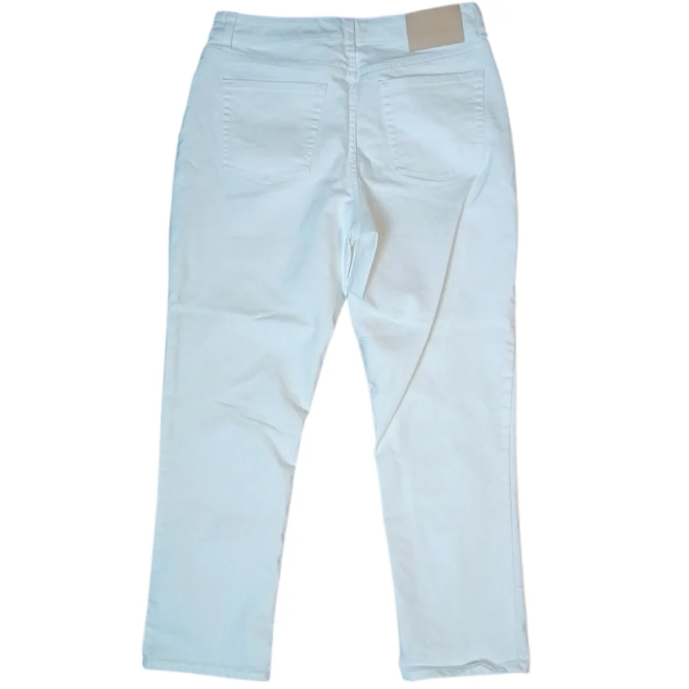 Frye Straight Leg Size 8/29‎ High Rise White Stretch Denim Jeans